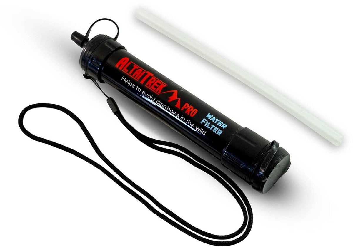 SnelShoppen - Waterfilter Straw - Waterzuiveraar voor Noodsituaties, Camping en Wandelen - Compact Design - Verwijdert 99% Bacteriën zoals E. coli en