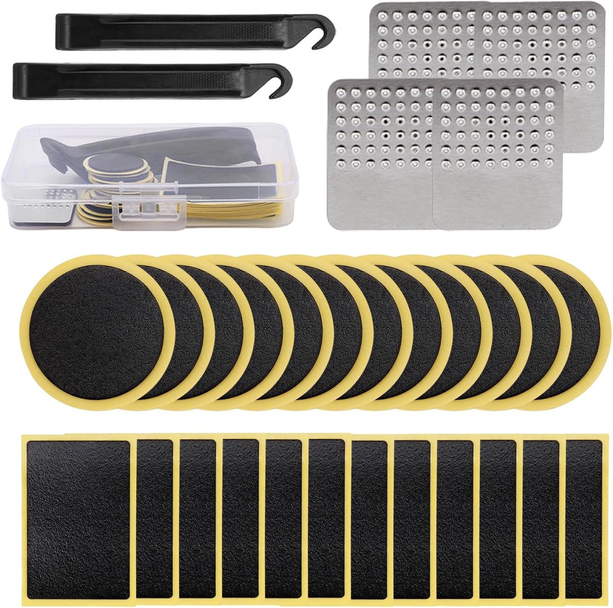SnelShoppen - BFUZXY Reparatieset voor Fietsbanden, Zelfklevende Fiets Reparatieset, Geschikt voor Alle Fietstypes, Inclusief 1 Stuk, Ideaal voor Onde