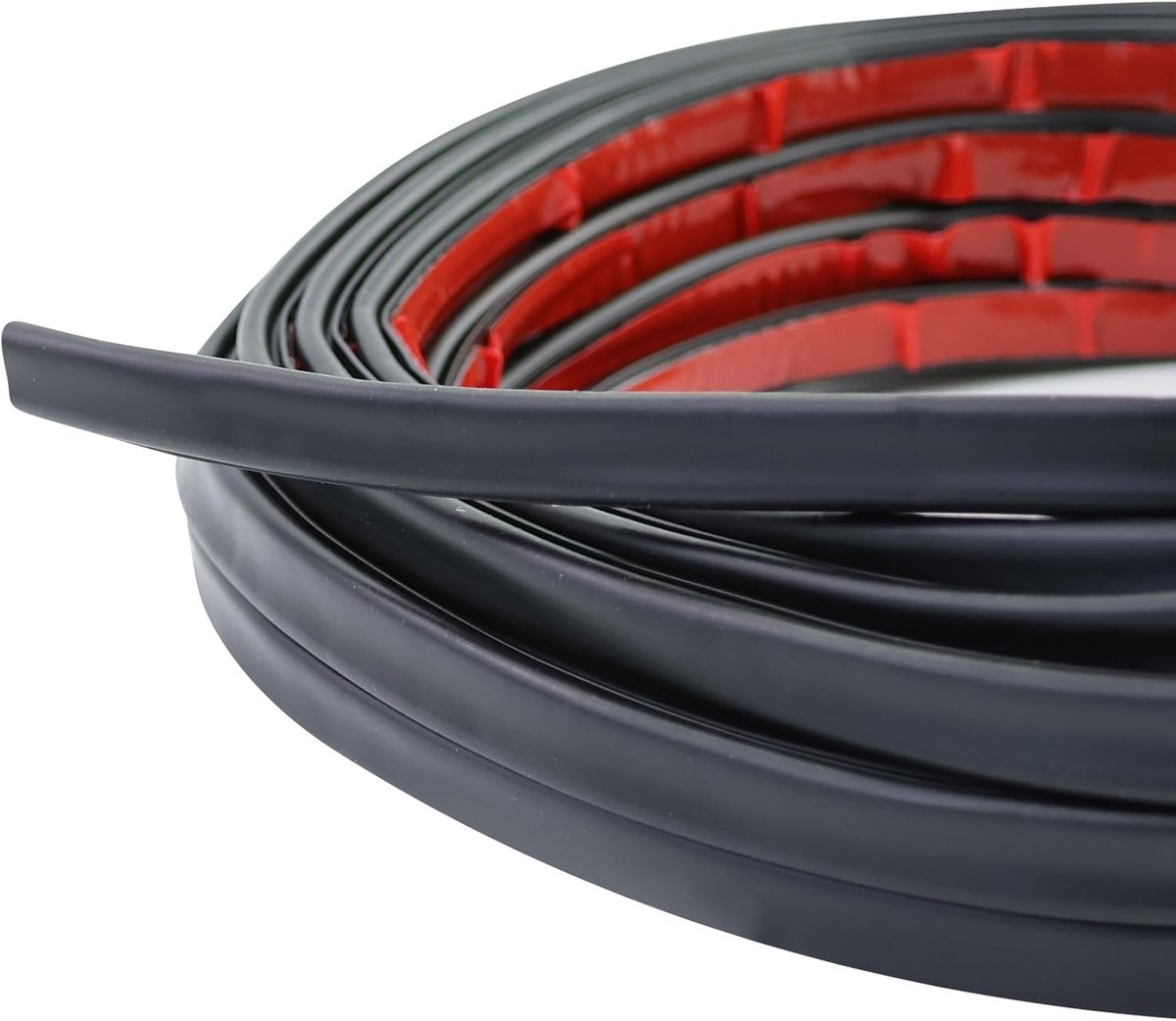 SnelShoppen - Zelfklevende Deurklink Tape Zwart 8m - Flexibele Rubber Sealing Tape - Waterdichte Ramen en Deuren Dichtingsband - Geluidsisolatie en Di