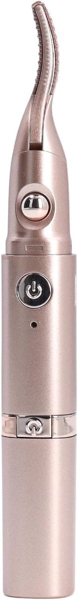 Thijox - Elektrisch Verwarmde Wimperkruller 2-in-1 Trimmer en Krultang, USB Oplaadbaar, Snelle Verwarming, Compacte Draagbare Minikruller met LED-disp