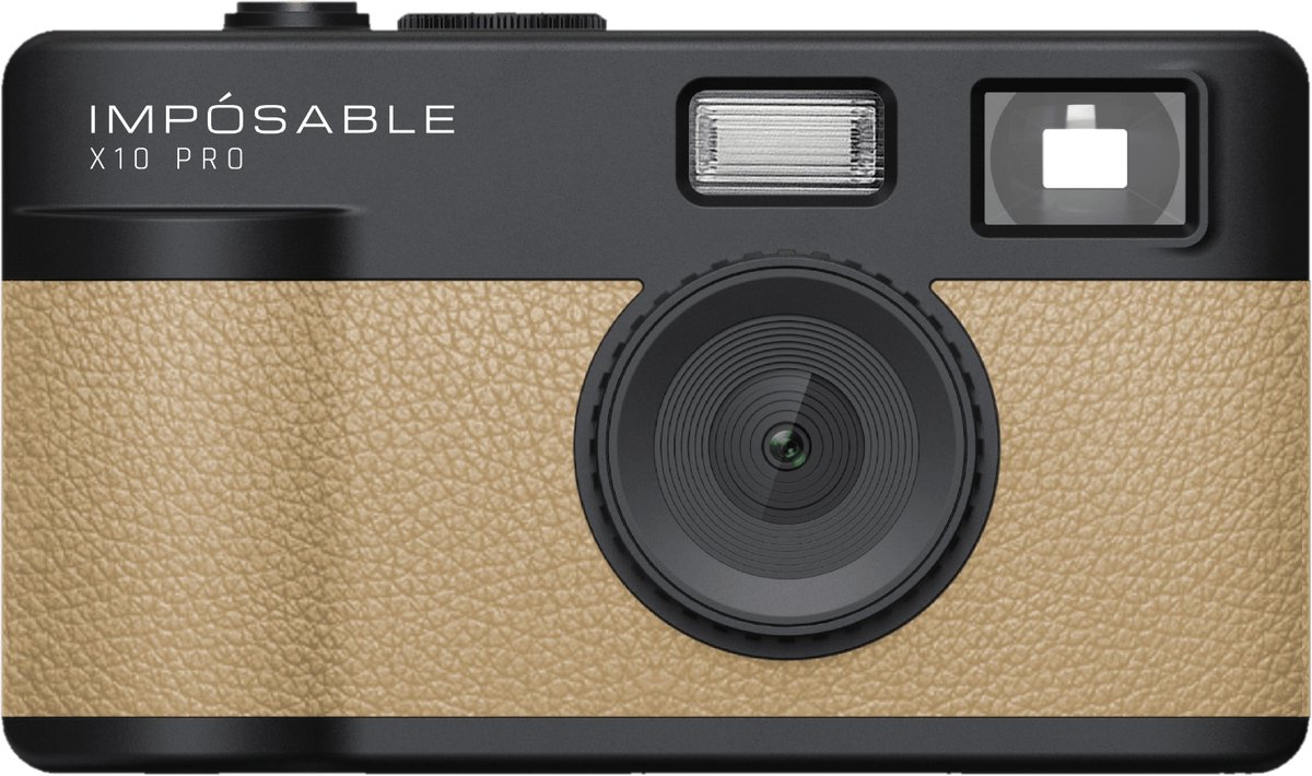 IMPÓSABLE - X10 PRO - Classic Tan - 12MP - Screenless Retro Camera - incl 4GB Memory Card