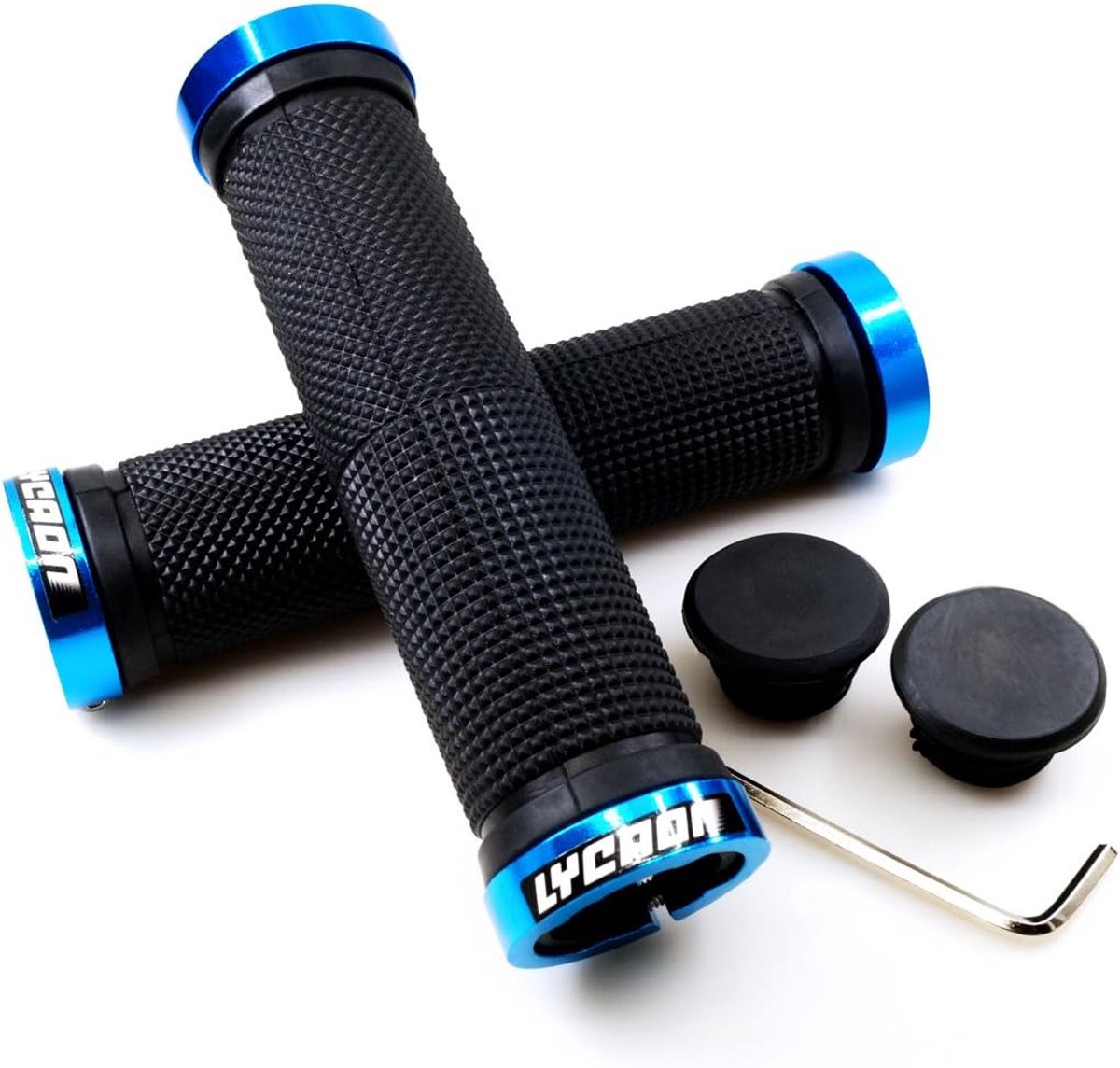 SnelShoppen - Fietsstuur Antislip Rubber met Aluminium Slot - Geschikt voor Scooters, Cruisers, Urban, Driewielers, Mountainbikes, Racefietsen, MTB, B