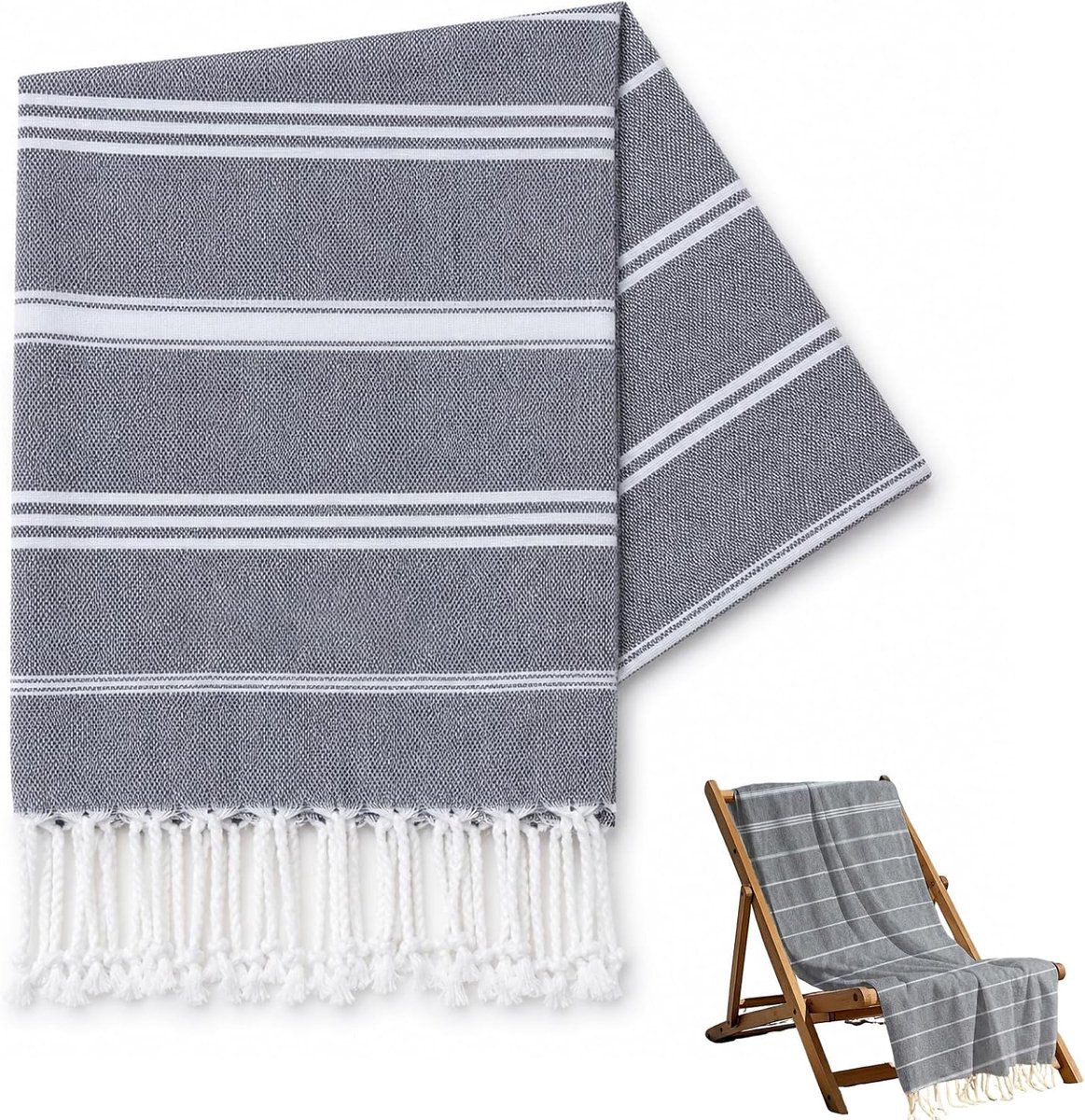 SnelShoppen - 180 x 100 cm Sneldrogende Strandhanddoek, Sauna Handdoek, Hammam Handdoek, Absorberende Badhanddoek, Ideaal voor Zwemmen, Strand, Reizen