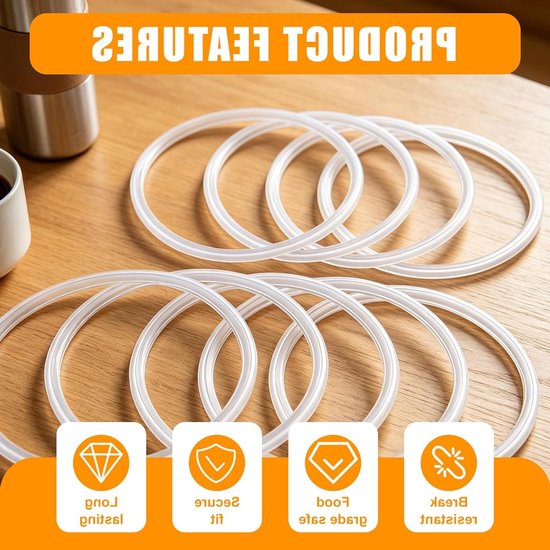 10 stuks 6 x 6 cm afdichtringen voor blender, rubberen en siliconen vervangingen, reserveonderdelen voor mixer en smoothie maker accessoires — afbeelding 4