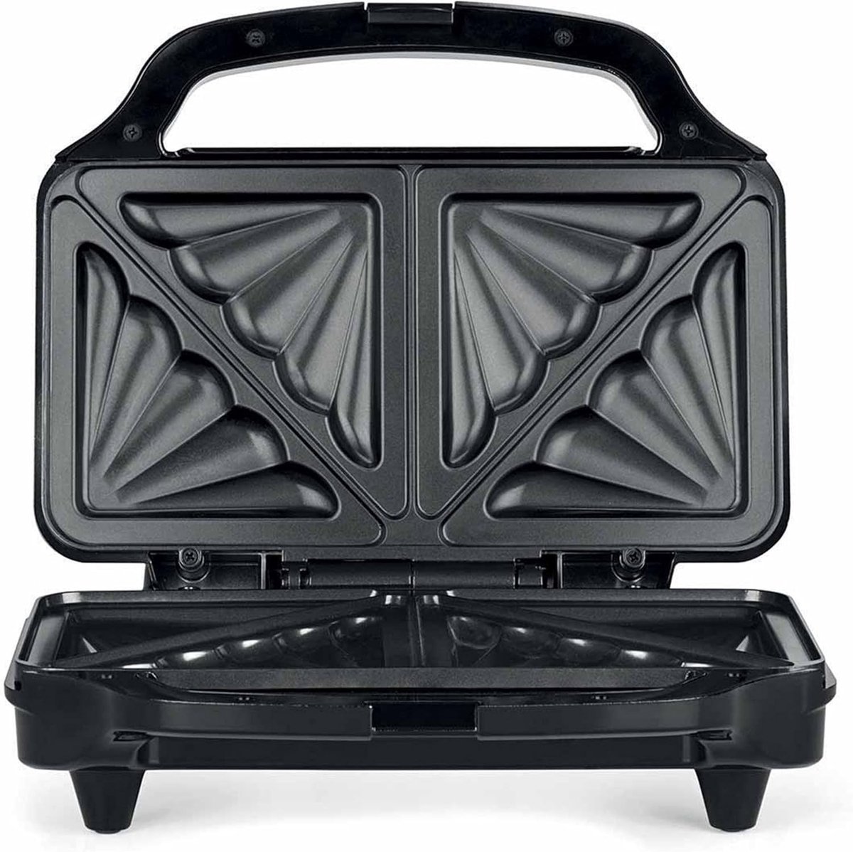 SnelShoppen - XL Sandwich Maker voor Goedgevulde Broodjes, BPA Vrij, 900W, Automatische Temperatuurregeling, Makkelijk Schoon te Maken, Koele Handgree