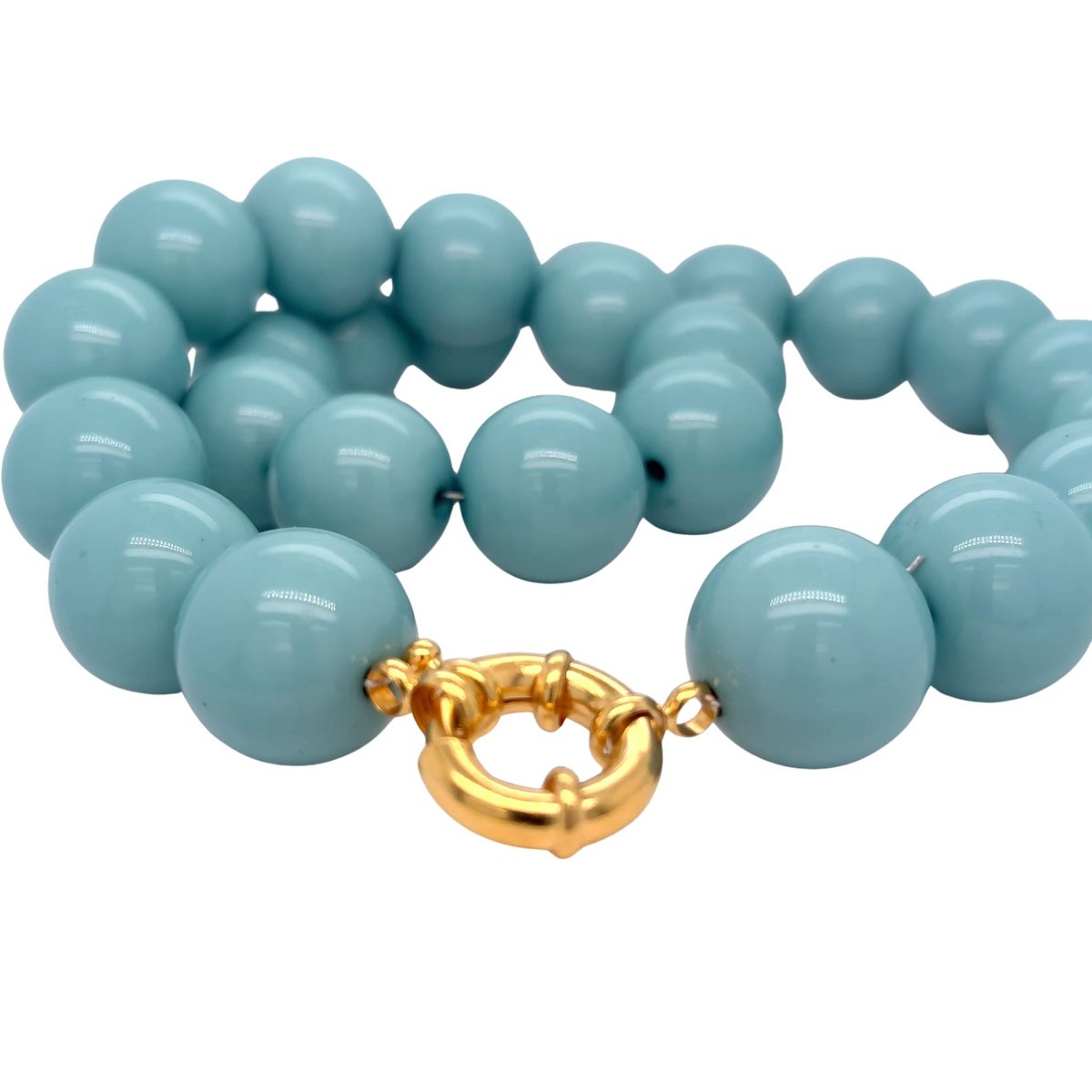 Pat's Jewels Ketting - Dames Ketting - Kralen Ketting - Acryl - Turquoise