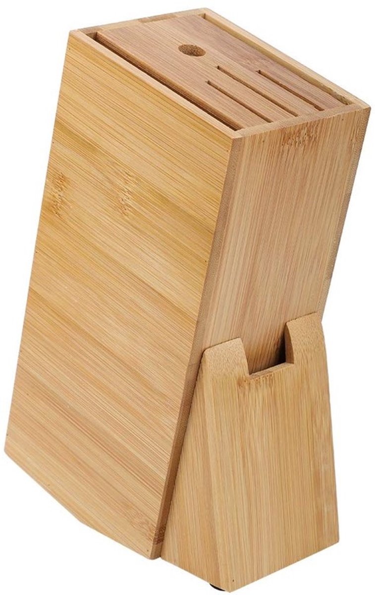 Messenblok 6-slots - Messenhouder - Organizer - Natuurlijke materialen - Milieuvriendelijk - Schuine gleufranden - Meshouder