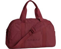 Cabau - Bloom Bag - Sporttas voor Vrouwen - Cherry - 37,5 Liter - 5 Vakken + 2 Ritsvakken - Gym & Weekendtas - 50x27x20 cm