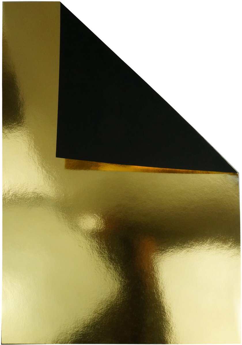 Netuno - goud papier karton - A3 - 29,7 x 42 cm - 10 vellen - 260 gram - Mirror Gold