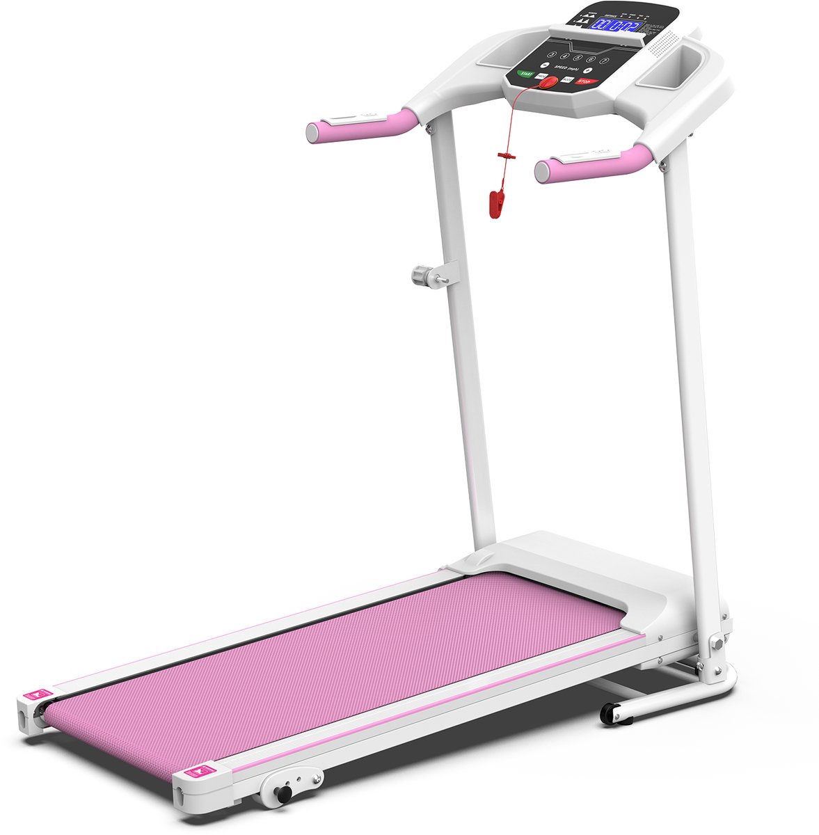 Loopband met helling - Compacte elektrische loopband voor thuis - Draagbaar en met handgrepen - Lichtgewicht opvouwbaar model - Geschikt tot 120 kg - Loopband voor wandelen en hardlopen