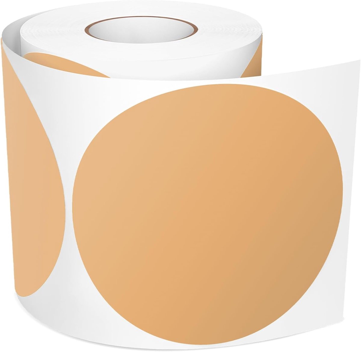 SnelShoppen - Pack van 300 Grote Bruine Ronde Stickers 100 mm, Zelfklevende Dots, Labels voor Kleurcodering, Waterdichte Stickers voor Verhuizen, Scho
