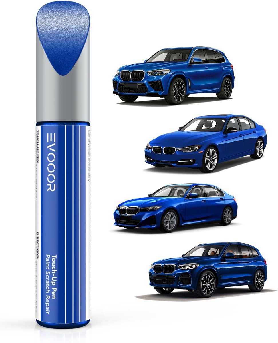 SnelShoppen - Phytonic Blauw Metallic Autolak Retouche Pen voor Krassen, Snel en Eenvoudig Schadeherstel voor Auto's, Ideaal voor BMW, Scratch Repair,