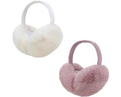 Aililong Oorwarmers Dames 2-delige Zachte Pluche Oorbeschermers Opvouwbare Verstelbare Oorband Oorbeschermers Winter Oorbeschermers Volwassen Bescherming Oorbeschermers Vrouwen Oorbeschermers Outdoor.