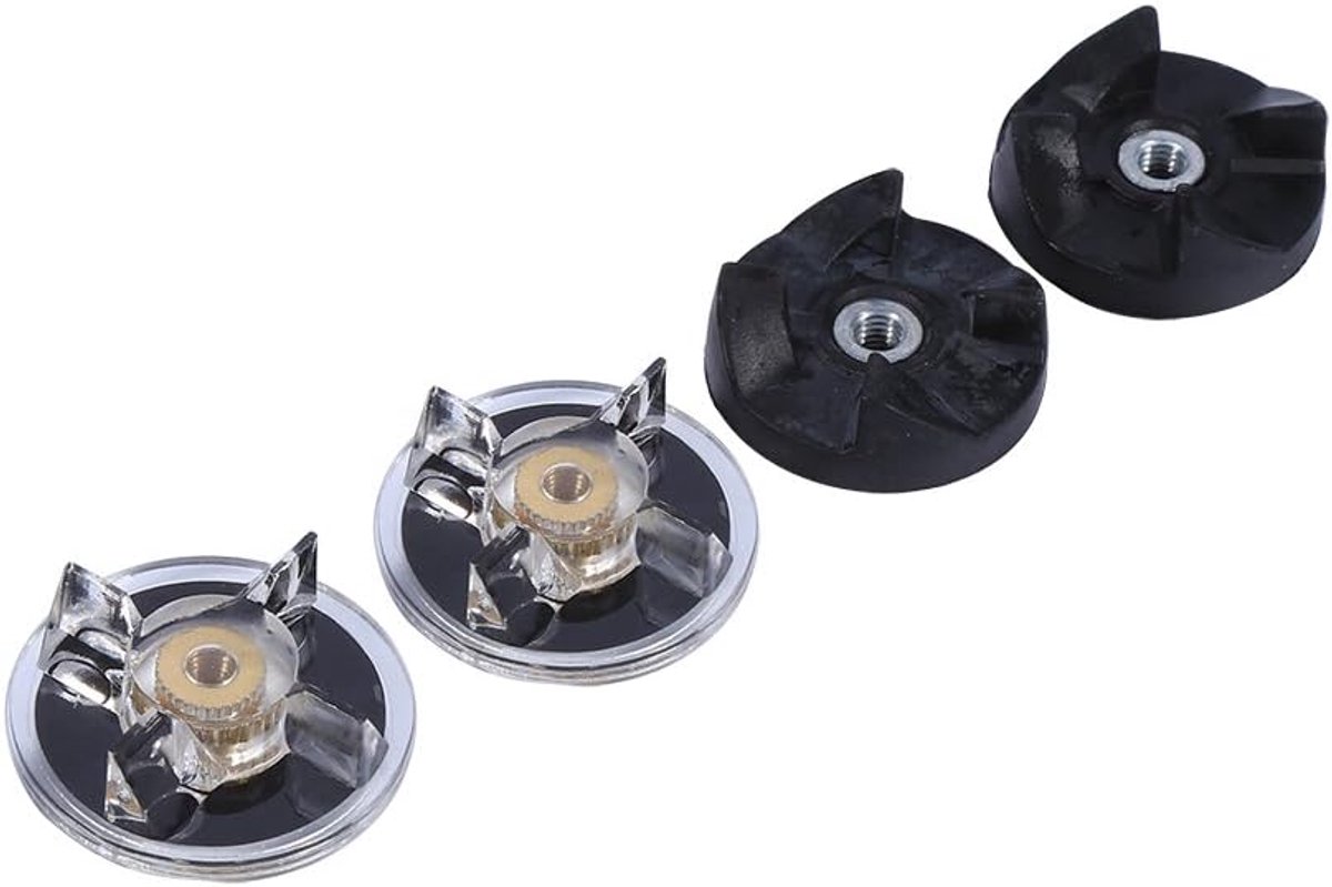 SnelShoppen - Vervangende Blender Tandwielen, 2 Basis Gears & 2 Rubber Blad Gears, Geschikt voor 250W Blender, Duurzaam en Stabiel voor Keuken Gebruik