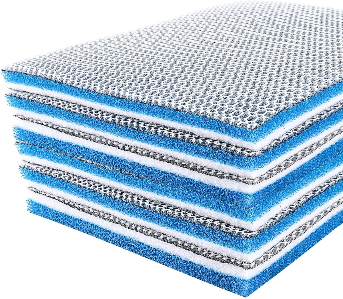 SnelShoppen - Pack van 6 8D Filter Wadding voor Aquarium 30x20x2 cm - Dikke Filter Spons voor Biochemische Filtratie, Duurzaam Aquarium Filtermateriaa