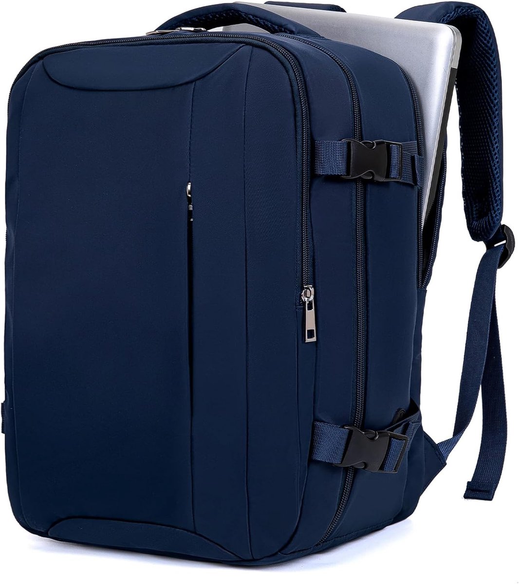 SnelShoppen - Travel Backpack 40x30x20 cm - Anti-Diefstal Rugzak met Meerdere Compartimenten - Ideaal voor Ryanair, Wizz Air, Vueling - Blauw