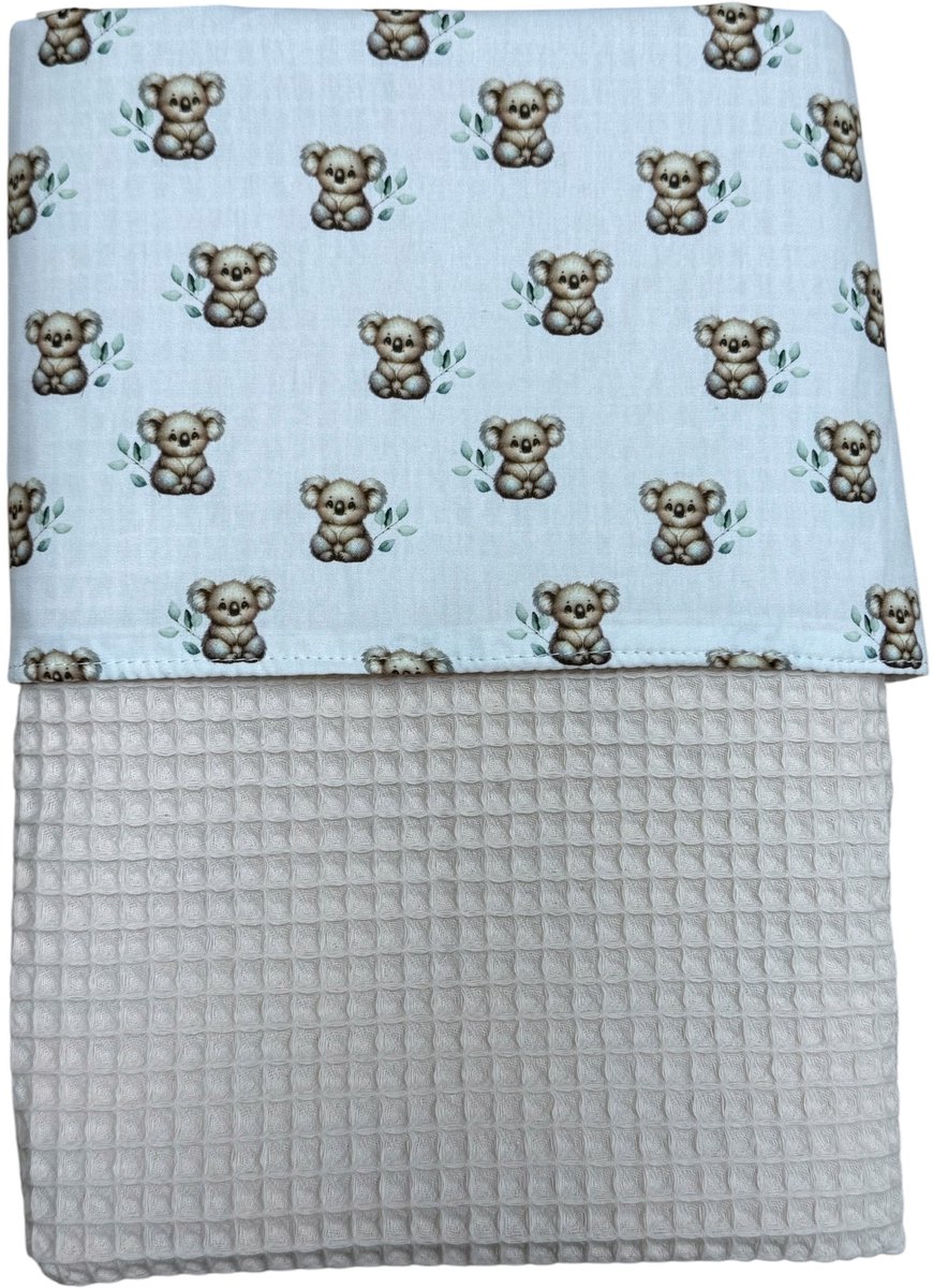 Baby deken kinderwagen deken wieg deken ecru koala 60 x 90 cm