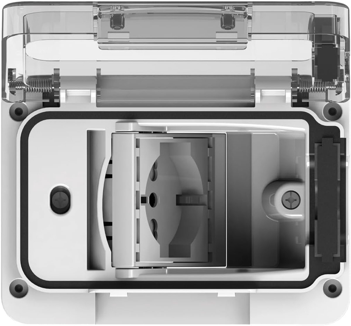 SnelShoppen - Wide IP55 complete Divalente Schuko Wit voor Inbouwdoos Type 503 - Waterdichte Stekkerdoos met Tilt Houder voor Buiten - Minimalistisch