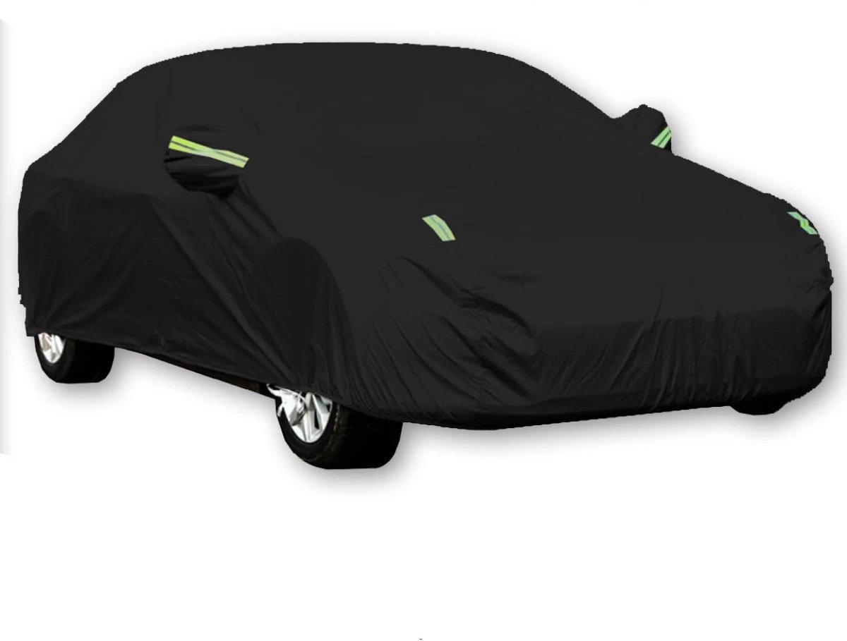 Autohoes - Autozeil voor buiten - Auto bescherming - Waterdicht - Ademend - Compatibel met vele auto modellen - reflecterende strepen voor zichtbaarheid - 490x180x150cm