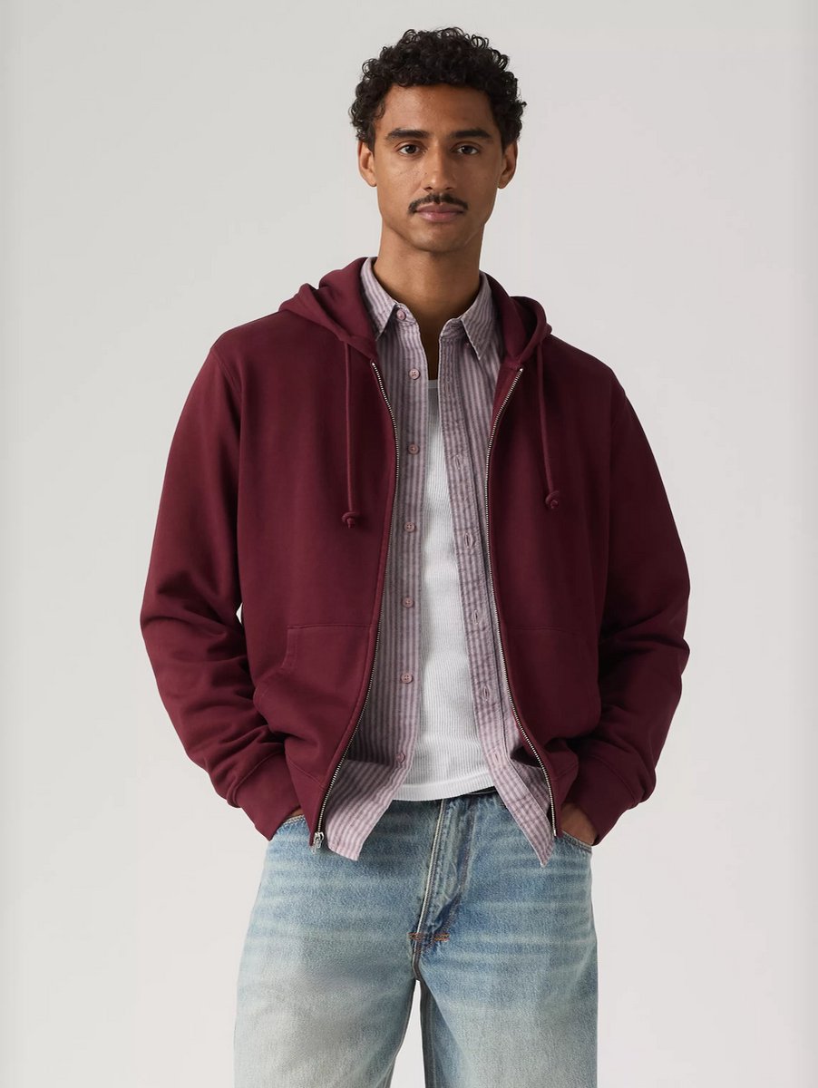 Levi's - Heren sweater - Maat M - Mannen - Rood -