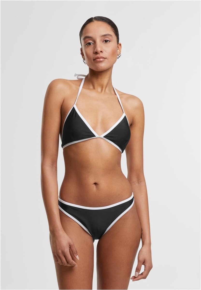 Urban Classics Retro Triangelbikini Bikini Set XL Polyester Zwart