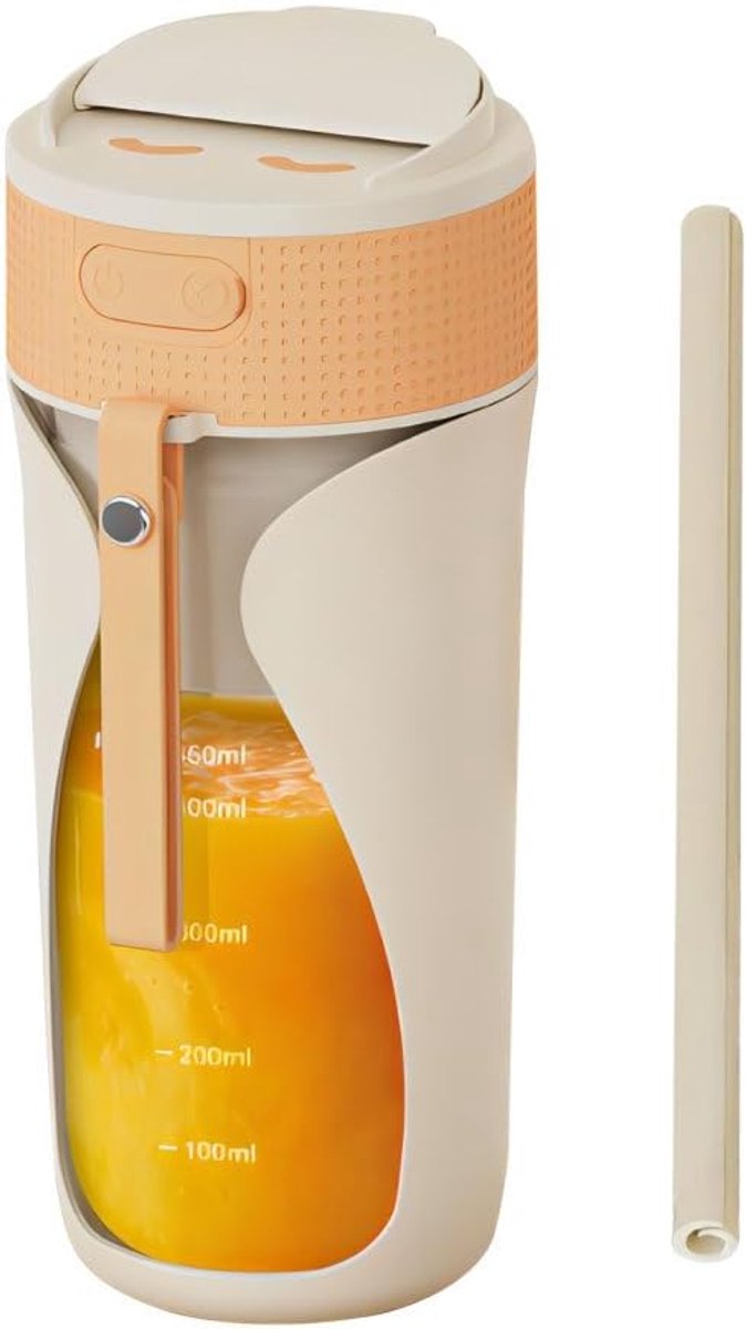 SnelShoppen - Portable Mini Blender - Draagbare Blender voor Shakes en Smoothies - Lekvrij Persoonlijk Elektrisch Blender voor Reizen, Keuken, Gym en