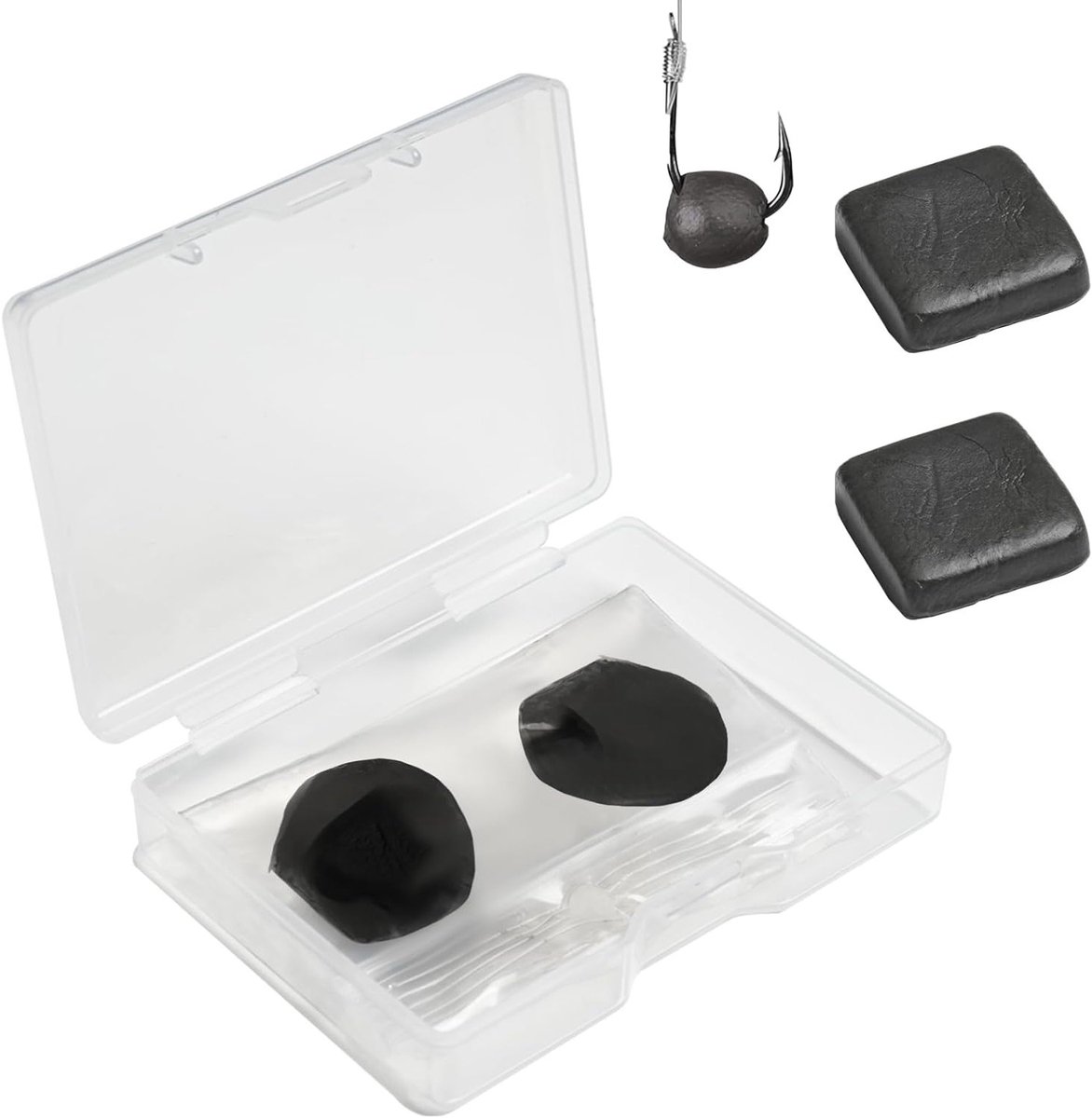 Kneedbare en Herbruikbare Visgewichten van Tungsten – 2 x 15g Zwart, Ideaal voor Karpermontages, Antislip en Makkelijk te Vormen, Geschikt voor Diverse Toepassingen