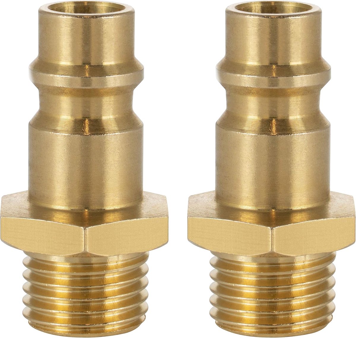 SnelShoppen - Compressed Air Plug NW 7.2 met 1/4" Male Thread - Universele Koppeling voor Compressed Air Hoses - Hoogwaardige Messing - Ergonomisch On