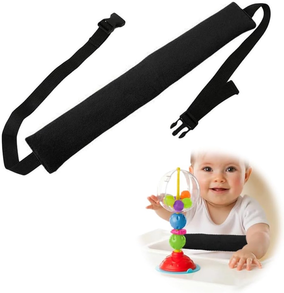 SnelShoppen - 1-Piece Baby High Chair, Verstelbare Stoelriem, Shopping Cart Protector, Draagbare Kinderstoel, Veiligheidsriem voor Baby's, Geschikt vo