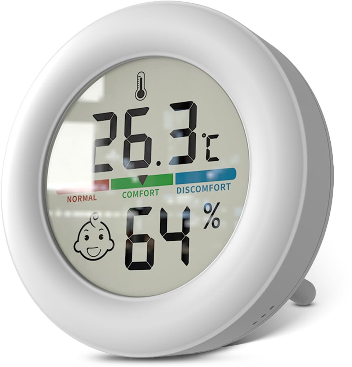 SnelShoppen - Digitale Hygrometer en Thermometer voor Binnen, LCD Temperatuur en Vochtigheidsmeter voor Kamer, Serre, Tuin, 20% tot 99% RH