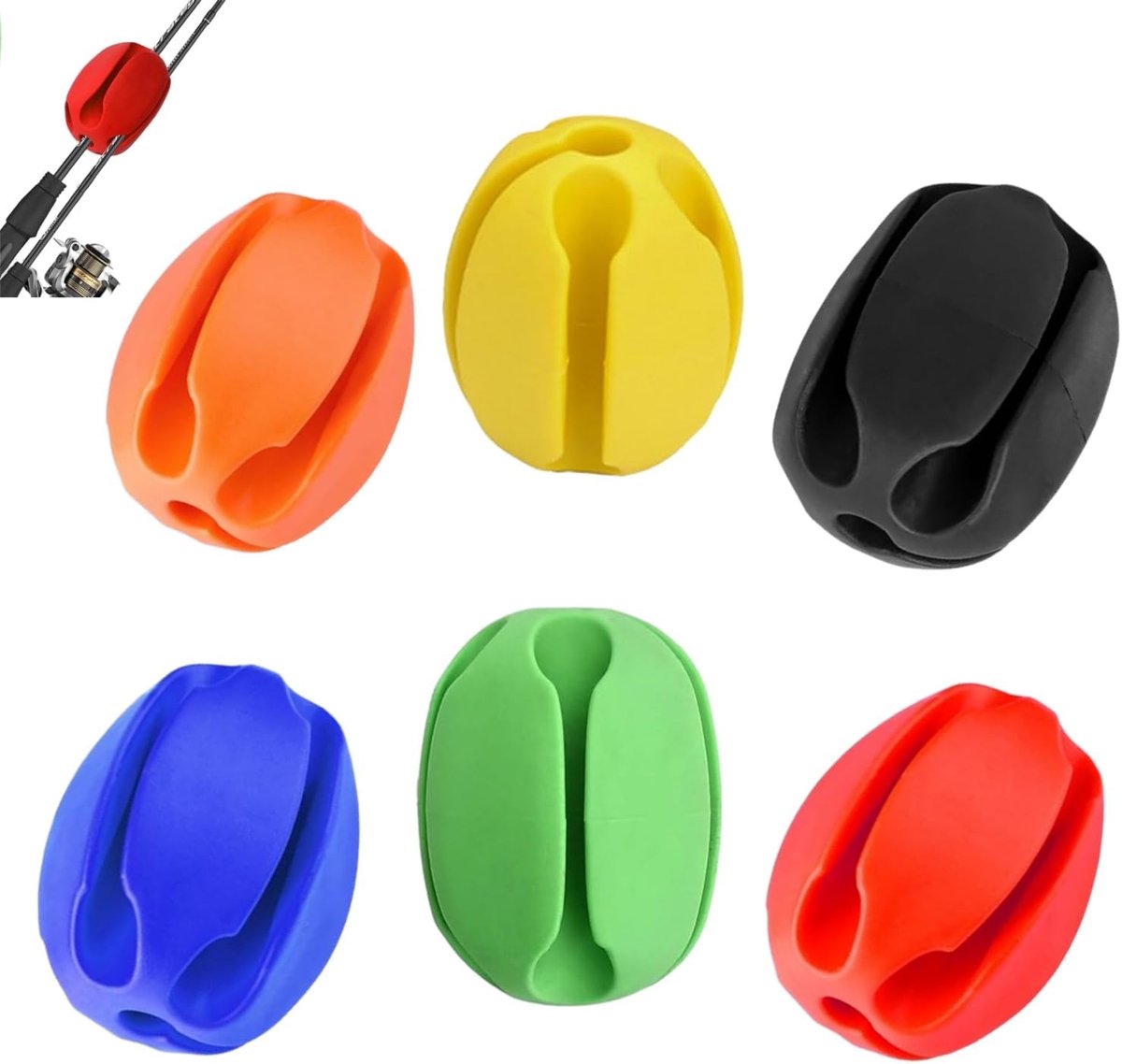 SnelShoppen - Fixed Ball voor Vissershengel met 6 Gaten, Draagbare en Duurzame Vissengereedschappen, Beschermt je Hengel tegen Schade, Ideaal voor Sur
