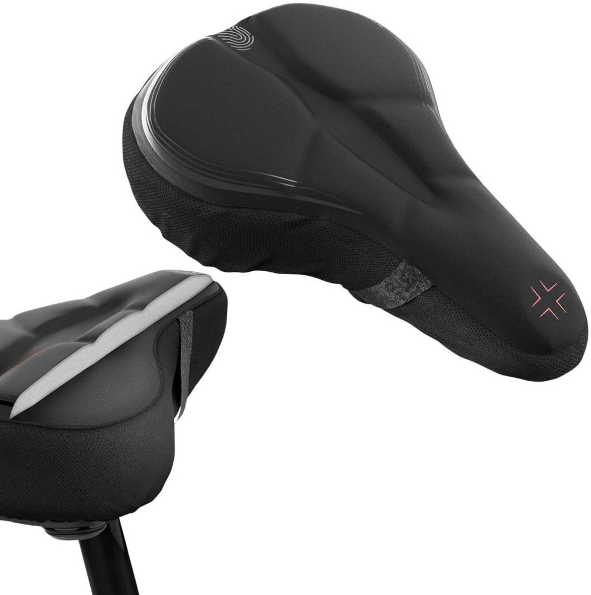 ApexArte® Fietszadel Comfort Gel - Ergonomisch Zadel - Lange Fietsritten - Zwart