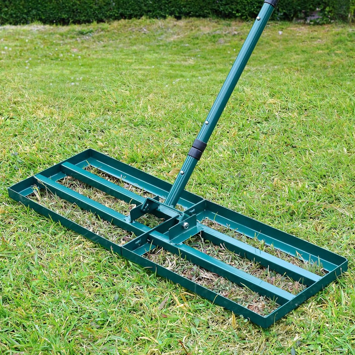 SnelShoppen - Lawn Squeegee voor Tuin, Ribbelsqueegee met RVS Handvat, Ideaal voor Gras, Zand en Tuinprojecten, Professionele Tuinaccessoires