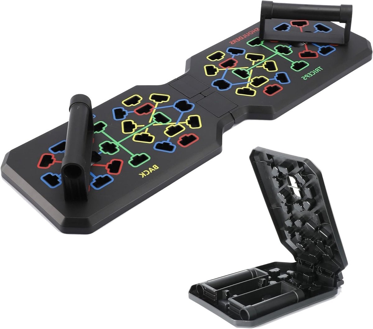 Opvouwbaar Push-up Board - Fitness Board Krachttraining Plank - Full Body Training - 12-in-1 Multifunctioneel