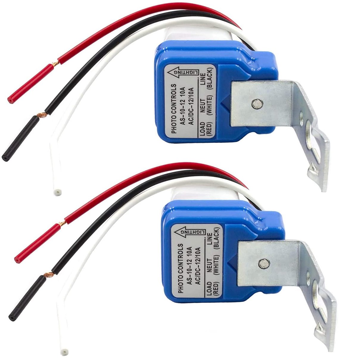 SnelShoppen - 2St AC/DC 12V 10A Automatische Fotocel Lichtschakelaar - Slimme Lichtsensor Schakelaar voor Tuin, Buitenverlichting, Feestverlichting