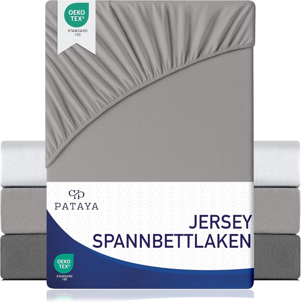 SnelShoppen - Fitted Sheet 140 x 200 cm, Oeko-Tex Gecertificeerd Katoenmix, Jersey Hoeslaken tot 25 cm, Boxspring Bed, Anthraciet Kleur