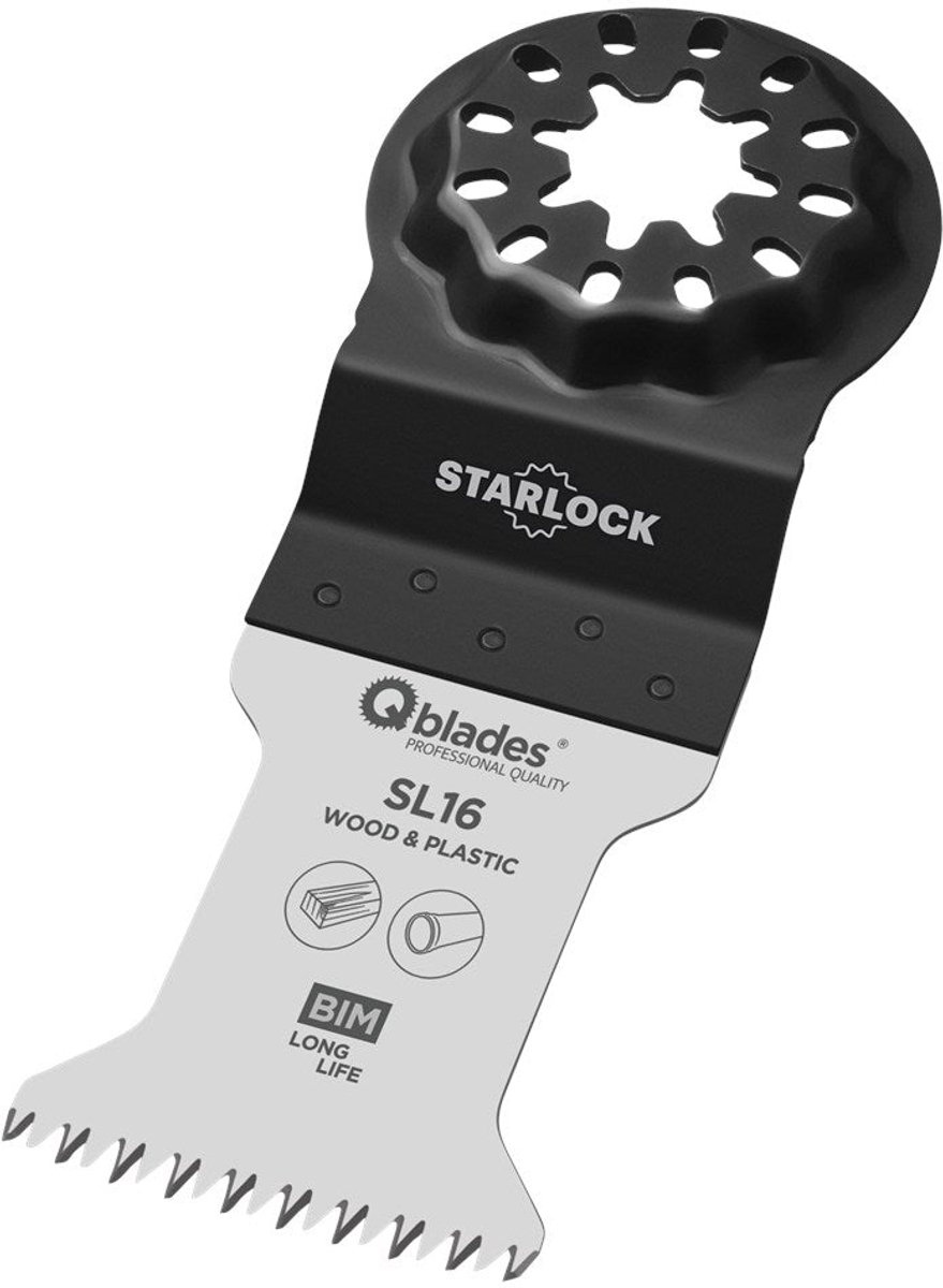 QBLADES STARLOCK MULTIZAAGBLAD BI-METAALPRECISION 14TPI 35X50MM SL16-1ST