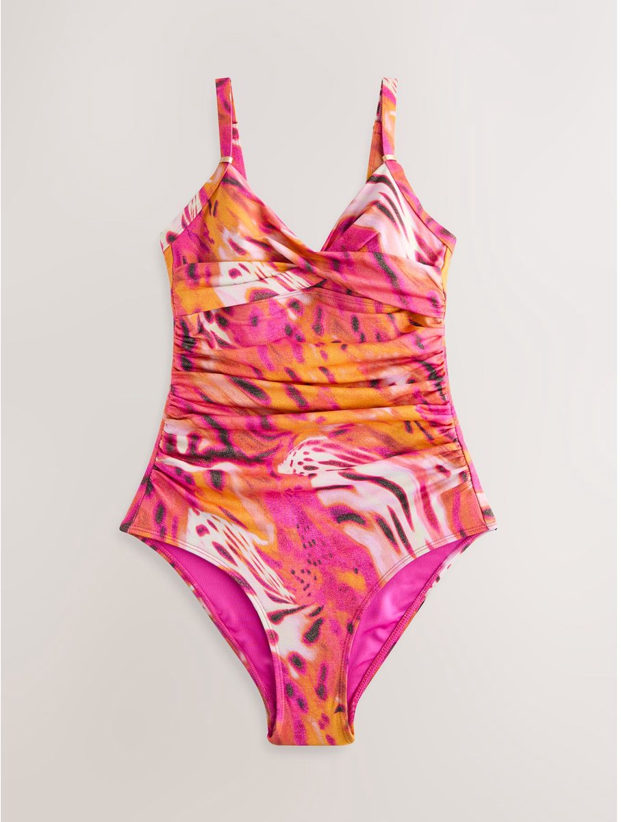 Next - Dames - Vormgevend en buikcorrigerend petite badpak - Petite - Roze