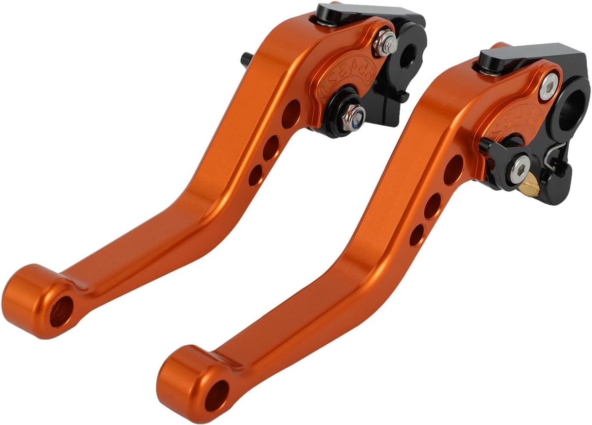 Motorfiets Rem- en Koppelinghevels voor 690SMC/SMCR, 690ENDURO, 701 SUPERMOTO en 1050 Adventure - Oranje, Duurzaam en Ergonomisch Ontwerp