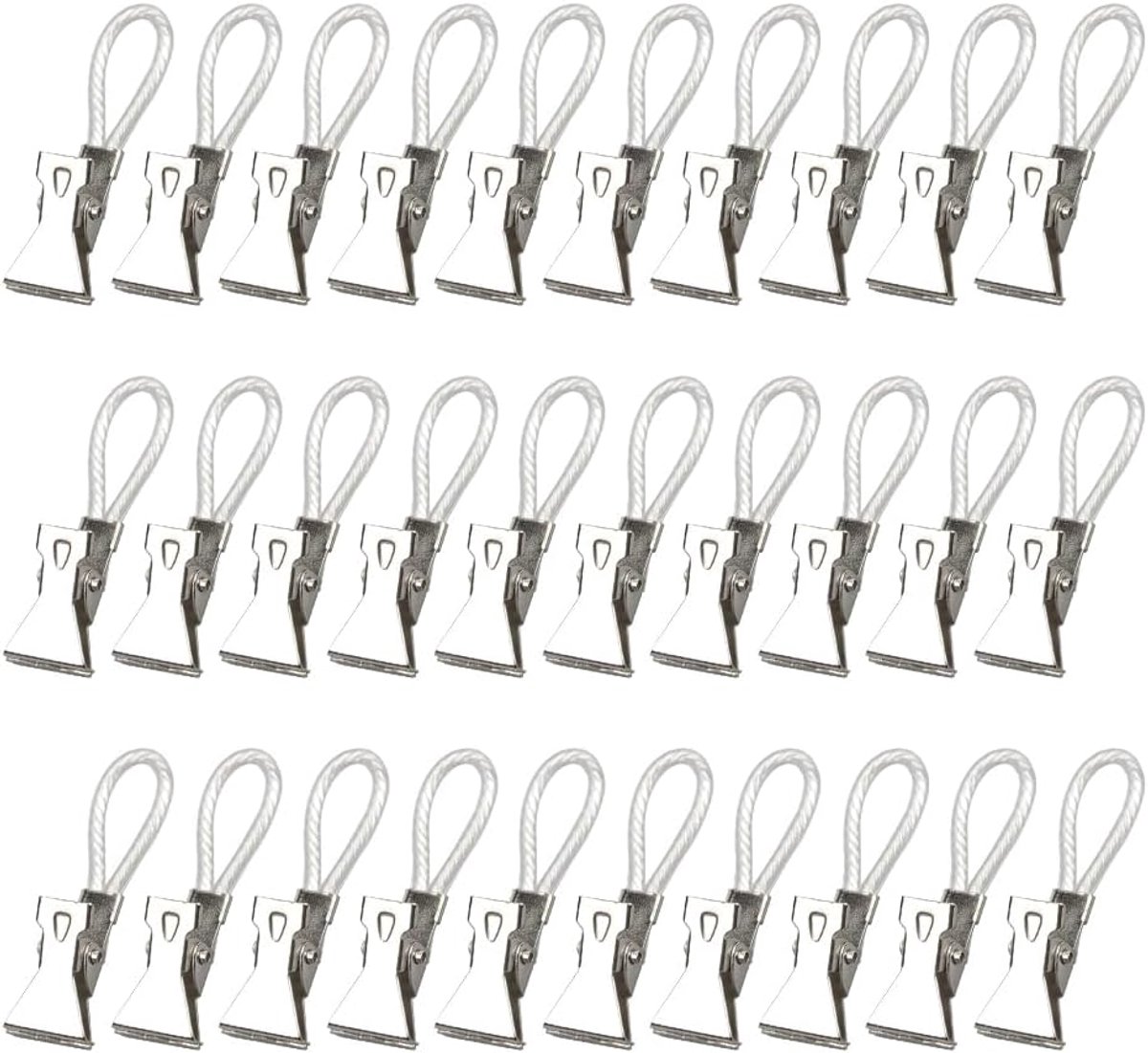 SnelShoppen - 30pcs Towel Clips - Keuken Handdoek Klemmen - Metalen Clips voor Handdoeken, Wasdoeken, Bad Sponsen - Ideaal voor Theedoeken en Pot Houd