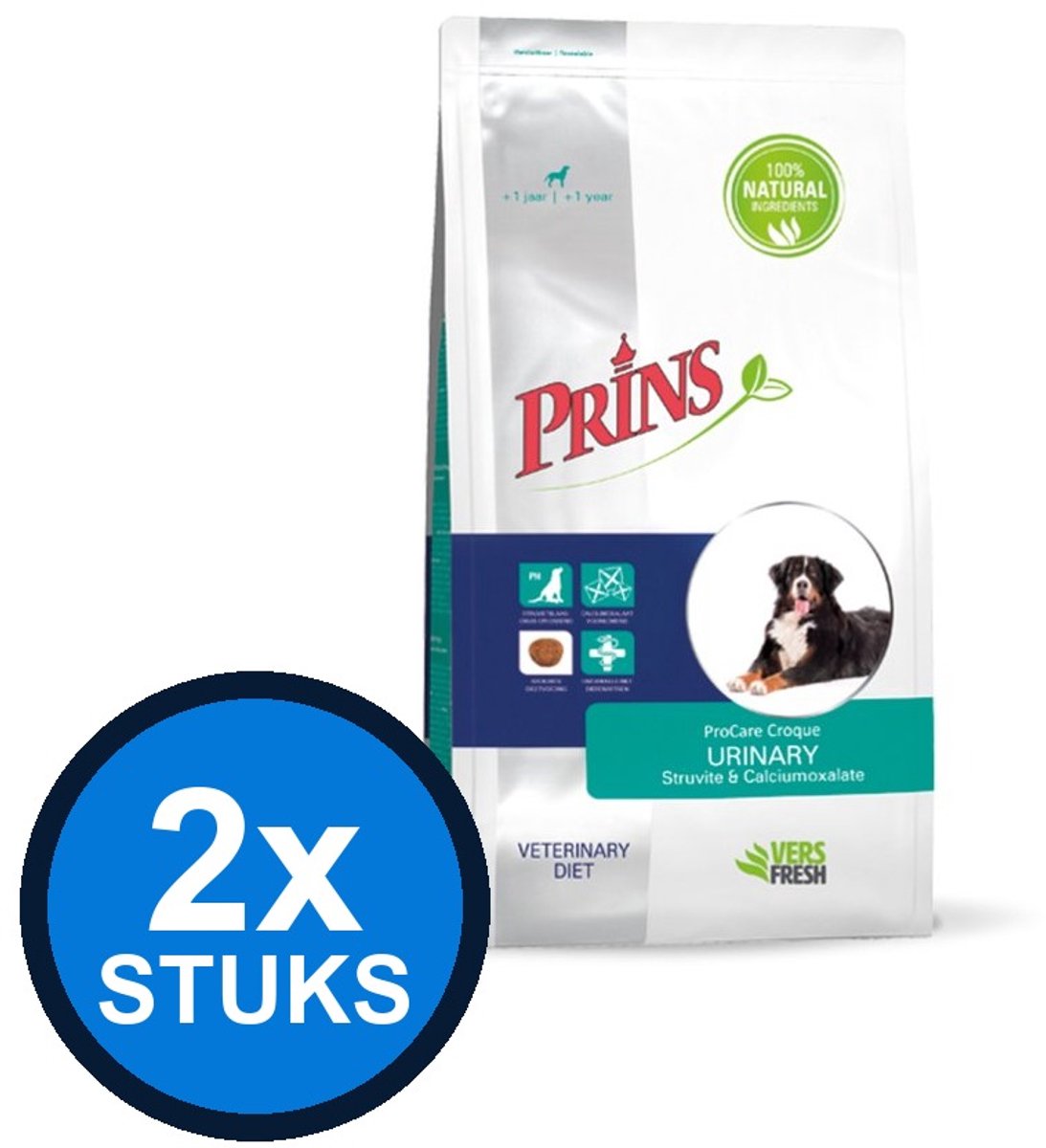 2x Prins - ProCare dieet croque urinary 3kg - Hondenvoer - 3 kg