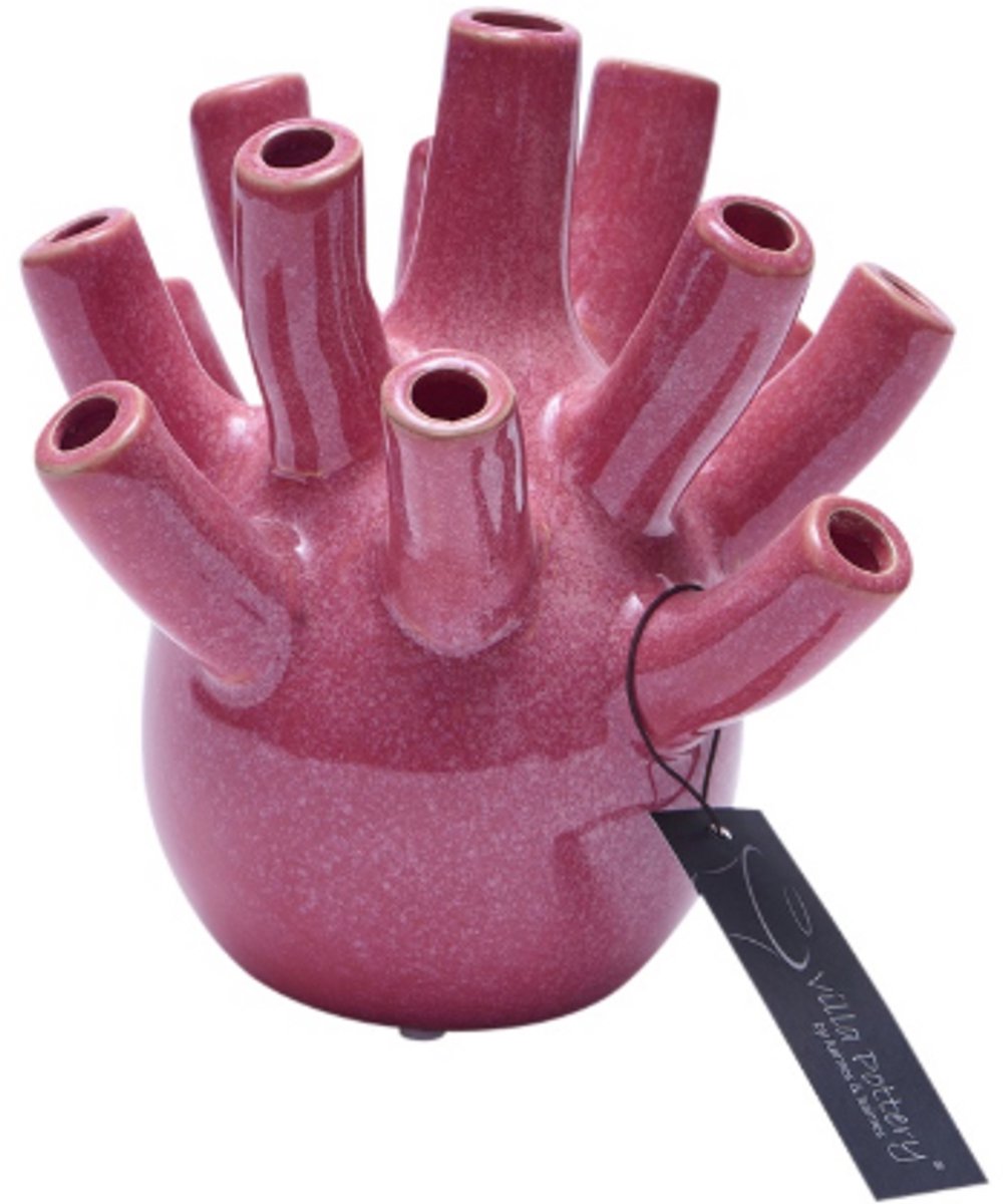 Vaas - Villa Pottery - Woondecoratie - Keramiek - Decoratie - Voorjaarscollectie - Waterdicht - Pinokkio 1_1 Framboise