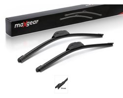 MAXGEAR Ruitenwisserset 39-0655 | 600/400 mm | Flatblade | OEM 6J1955425 | 6J1955426 | 7711421795 | 642381 | 642383 | Geschikt voor SEAT Ibiza IV, VW, Renault Twingo II, Citroën C3, C3 Picasso, Ford Kuga, Fiat Doblo, Corsa F, Peugeot 208 II, 2008 II