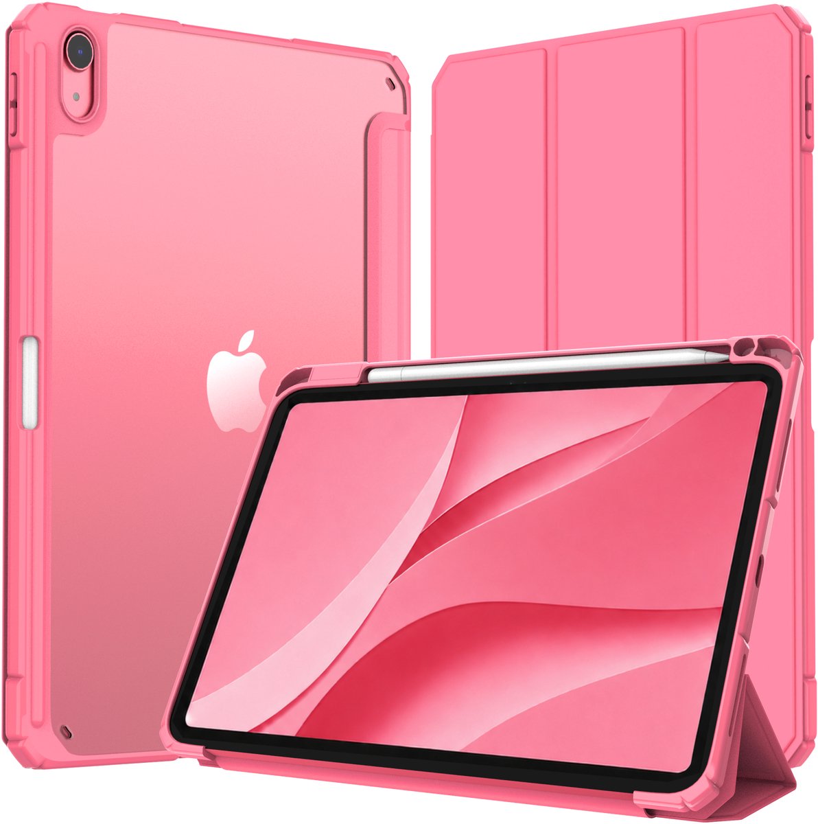Sounix Tablet hoes geschikt voor Apple iPad 11 (2025) A16 / Apple iPad 10.9 (2022) - Hoesje - Rood