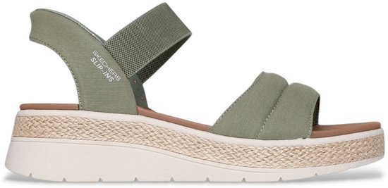 Skechers Slip-ins Bobs Sun Ray sandalen olijfgroen