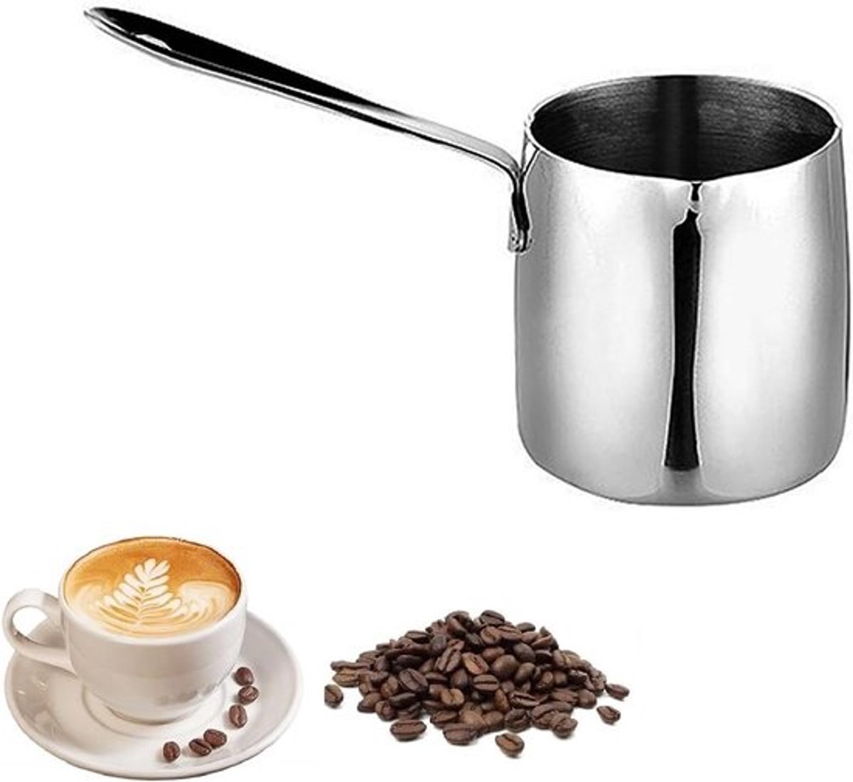 RVS Koffiepot 14oz voor Melk Warmer en Boter Smelten