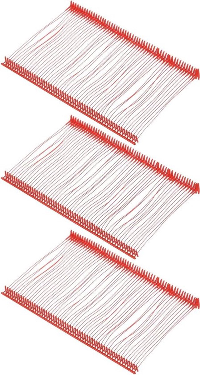 Tagging apparaatfestivals voor kleding en tassen - 5000 stuks PP-tags - 65 mm lengte - Rood.