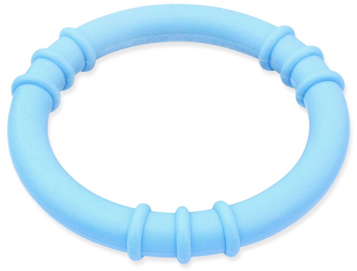 ARK Therapeutic bijtspeelgoed baby kauwring lichtblauw zacht BPA-vrij.