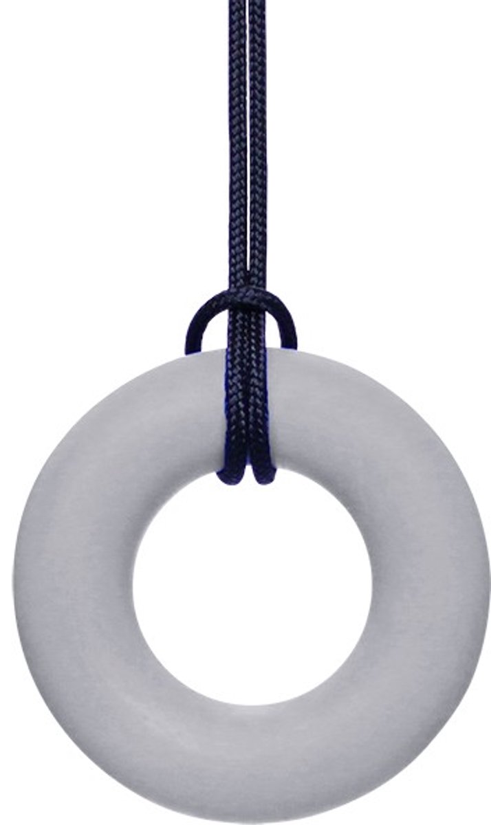 ARK Therapeutic kauwketting ring lichtgrijs speelgoed sensorisch.
