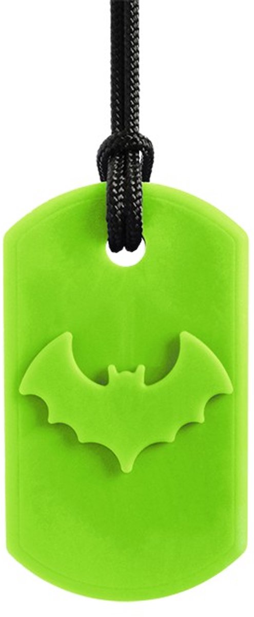 ARK Therapeutic kauwsieraad ketting Bat Bite lime groen XT medium.